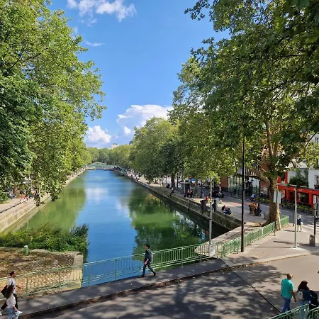 Apartment Art Deco Loft - 2br And 2ba Near Canal Saint Martin Paris